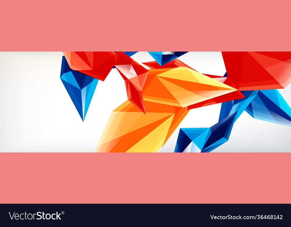 3d triangles and pyramids abstract vector image 3d triangles and pyramids abstract