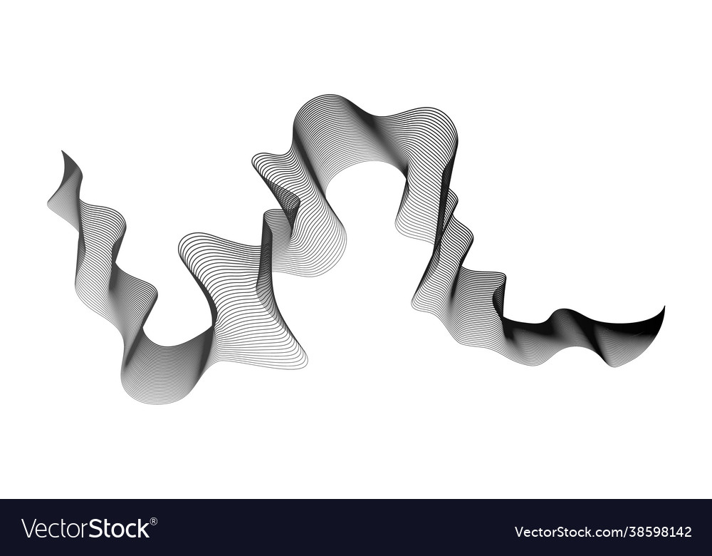 Abstract backdrop with wave gradient lines Vector Image Abstract backdrop with wave gradient lines