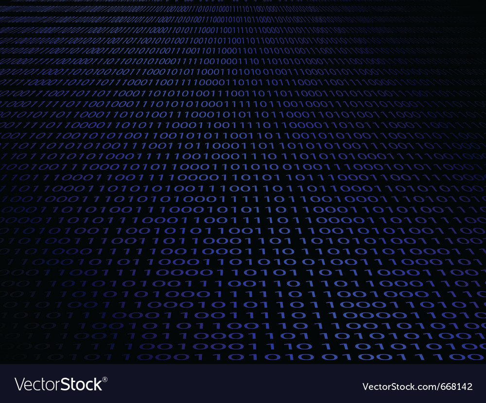 Abstract background with a digital binary code