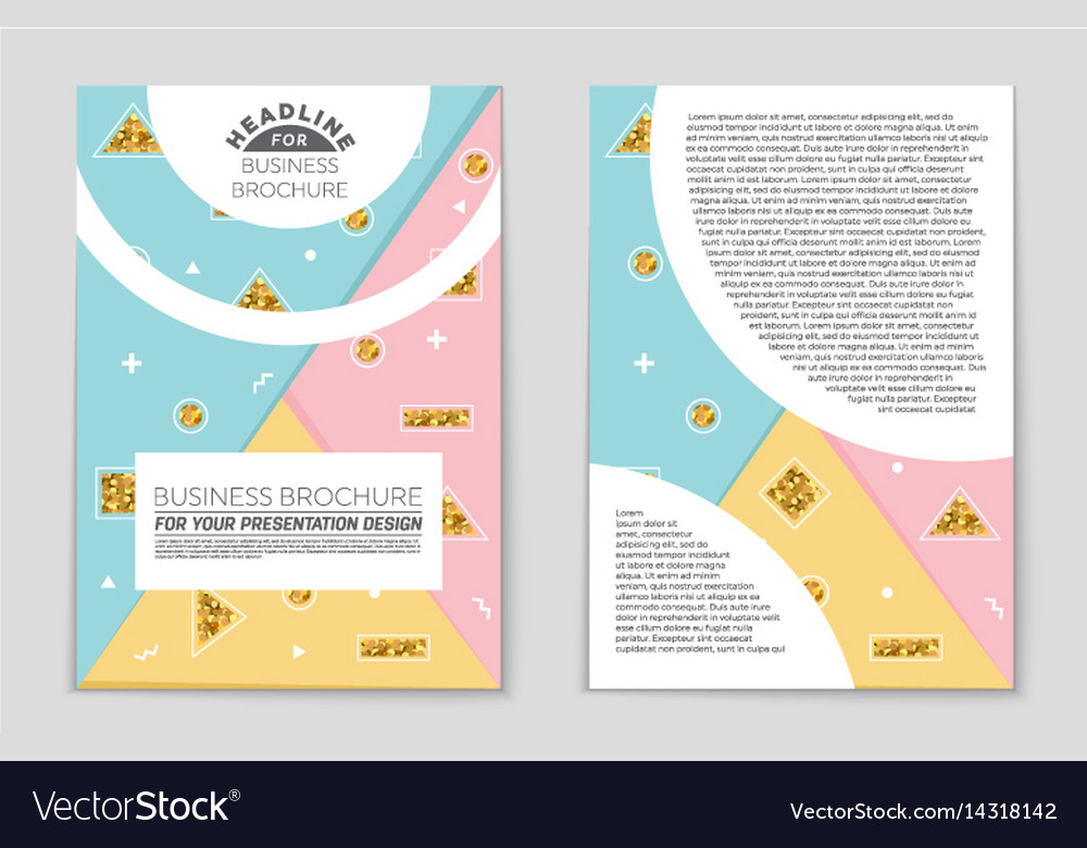 Abstract layout background set for art