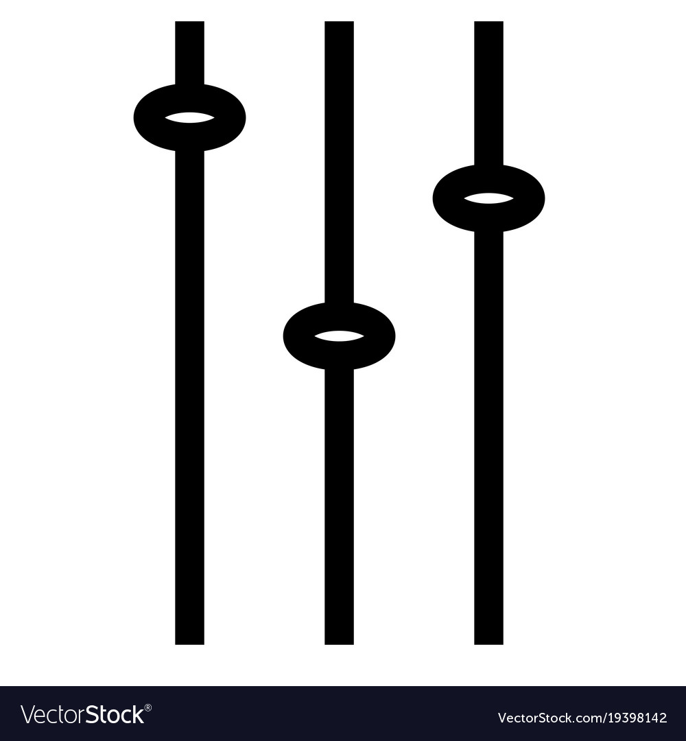 Adjustments change configuration control icon