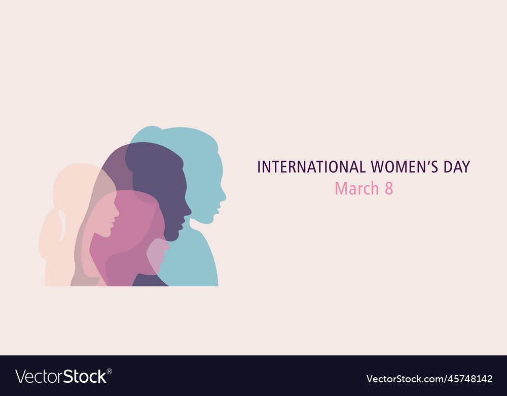 Banner with international womens day1 Royalty Free Vector