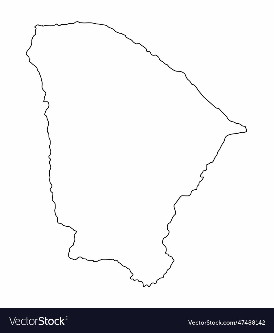 Ceara outline map