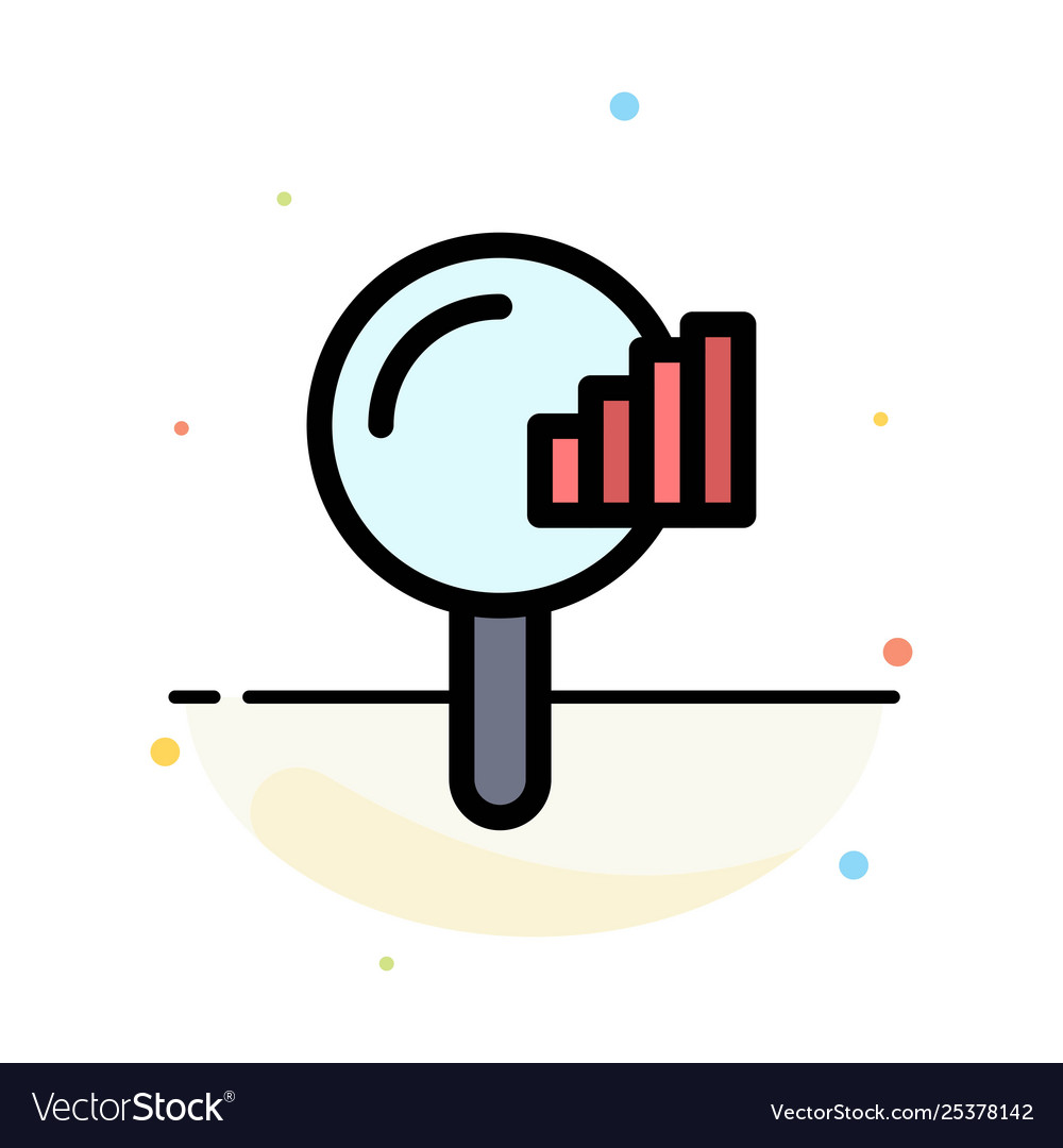 Find search service signal abstract flat color Vector Image Find search service signal abstract flat color