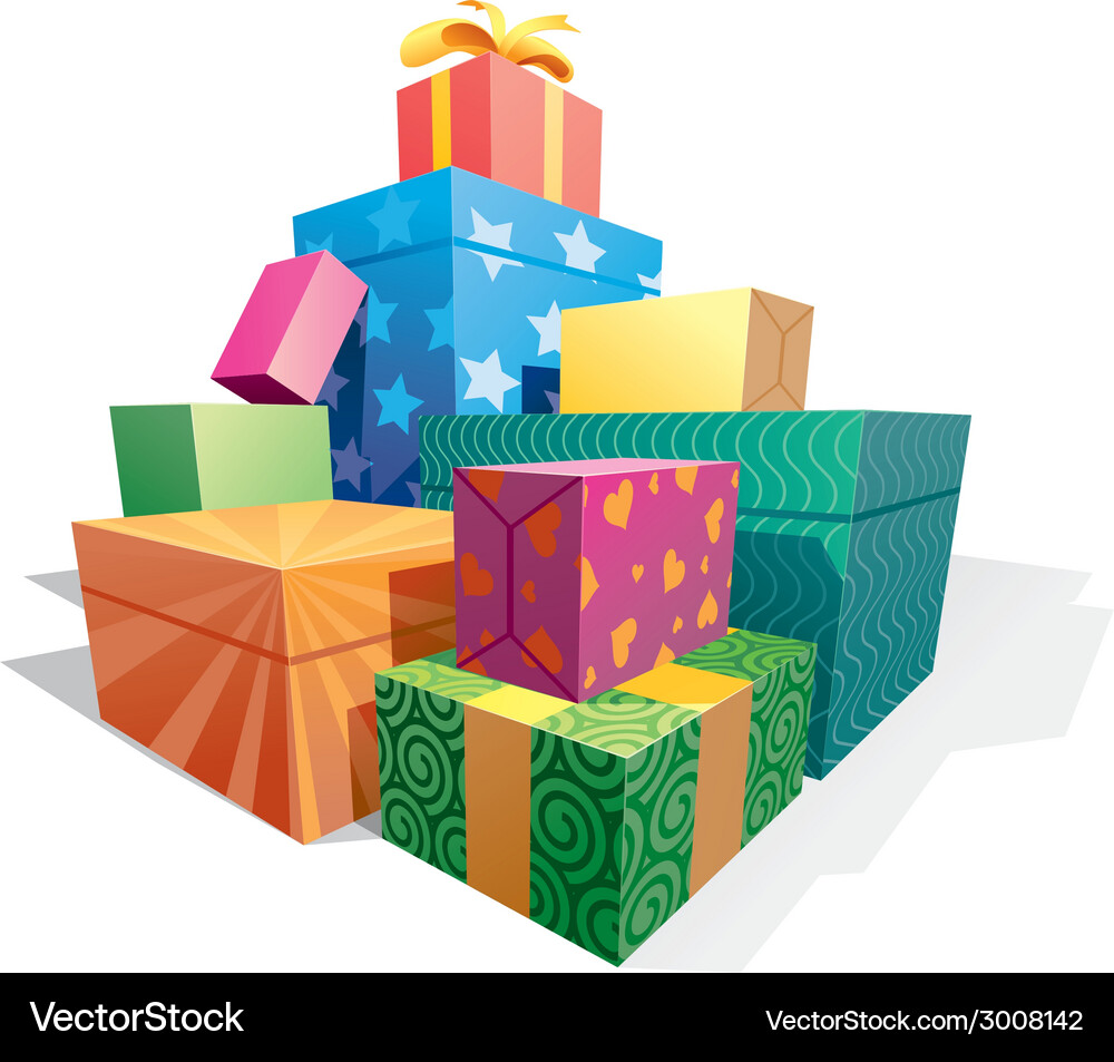 Gift boxes Royalty Free Vector Image - VectorStock