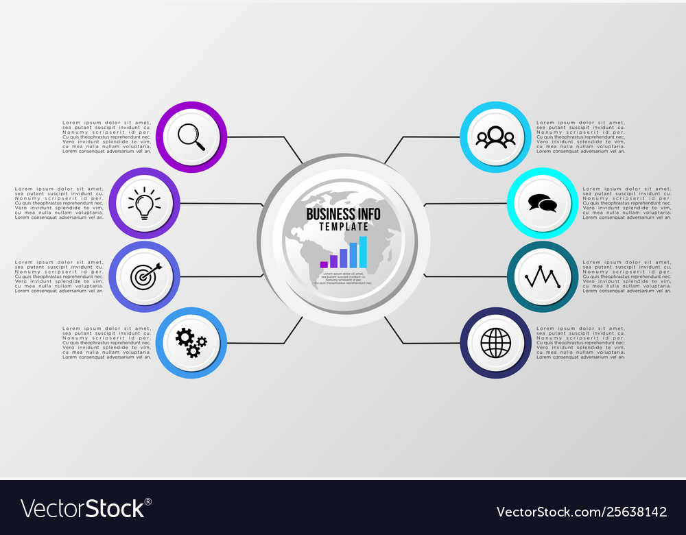 Infographic design template with options steps