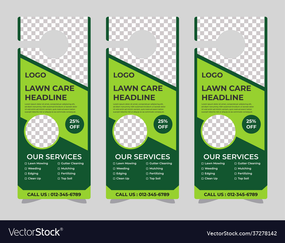 Lawn Care Door Hanger