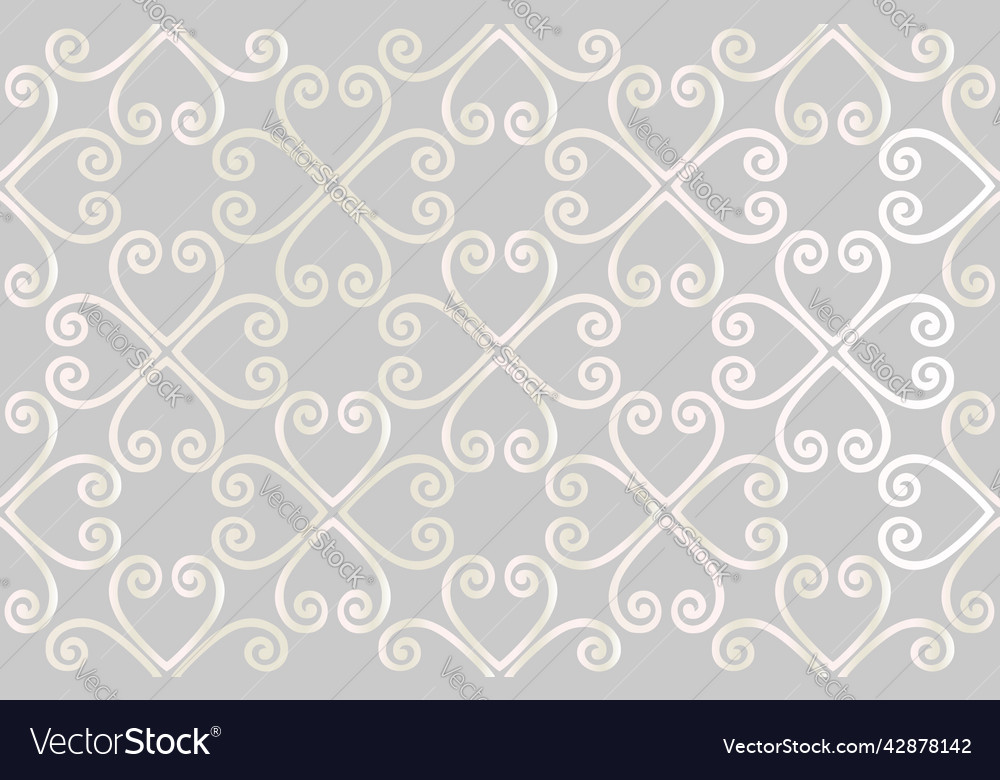 Seamless pattern with floral asian ornament