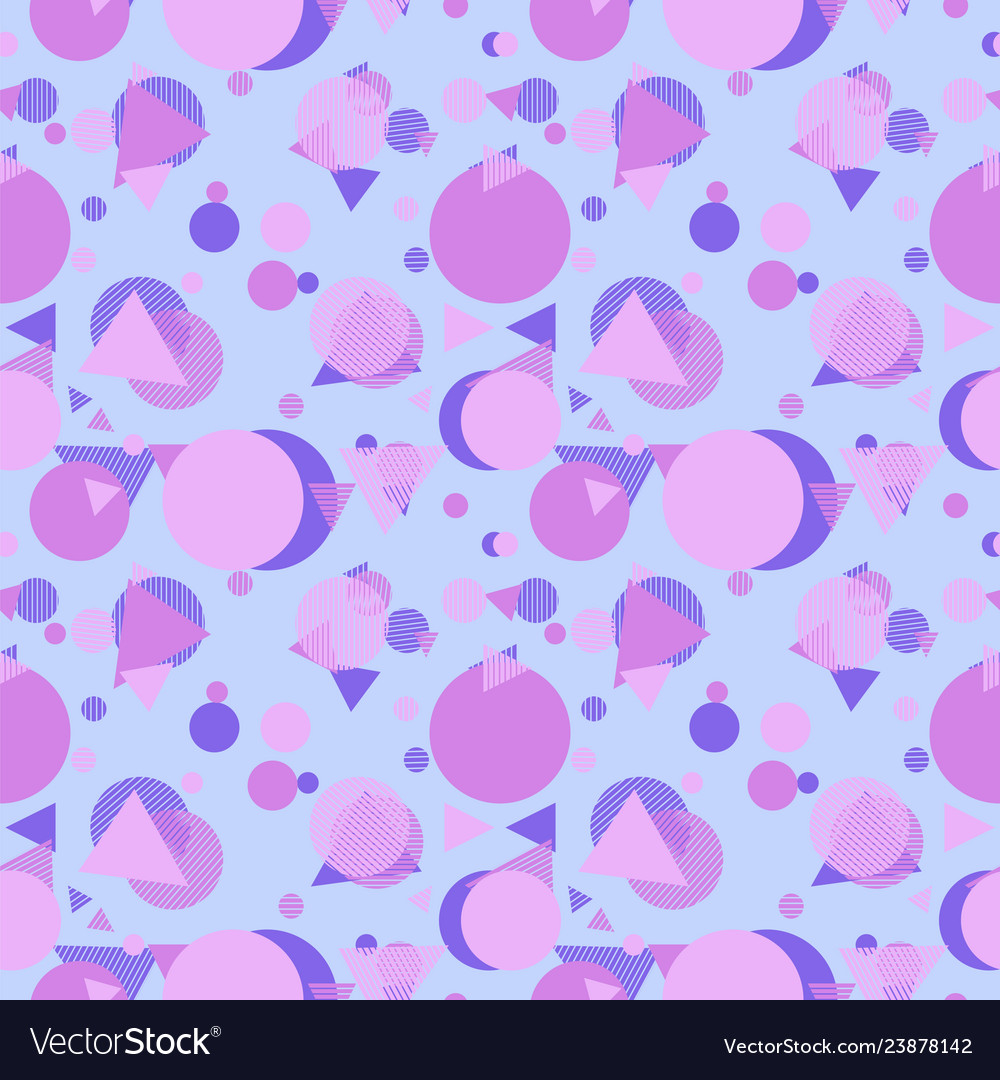 Seamless pattern with geometric shapes and lines Vector Image Seamless pattern with geometric shapes and lines
