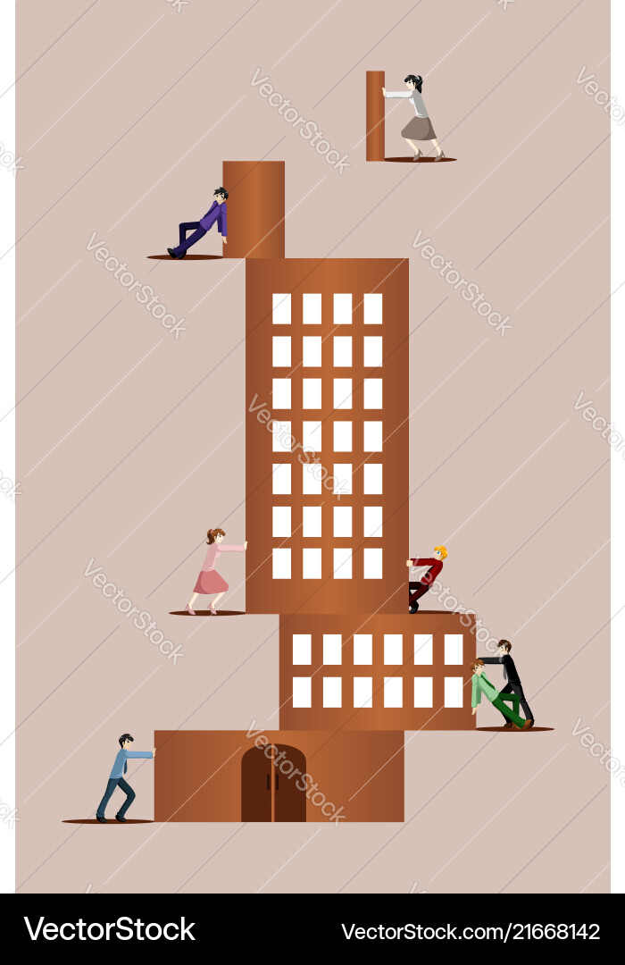 Teamwork concept Royalty Free Vector Image - VectorStock