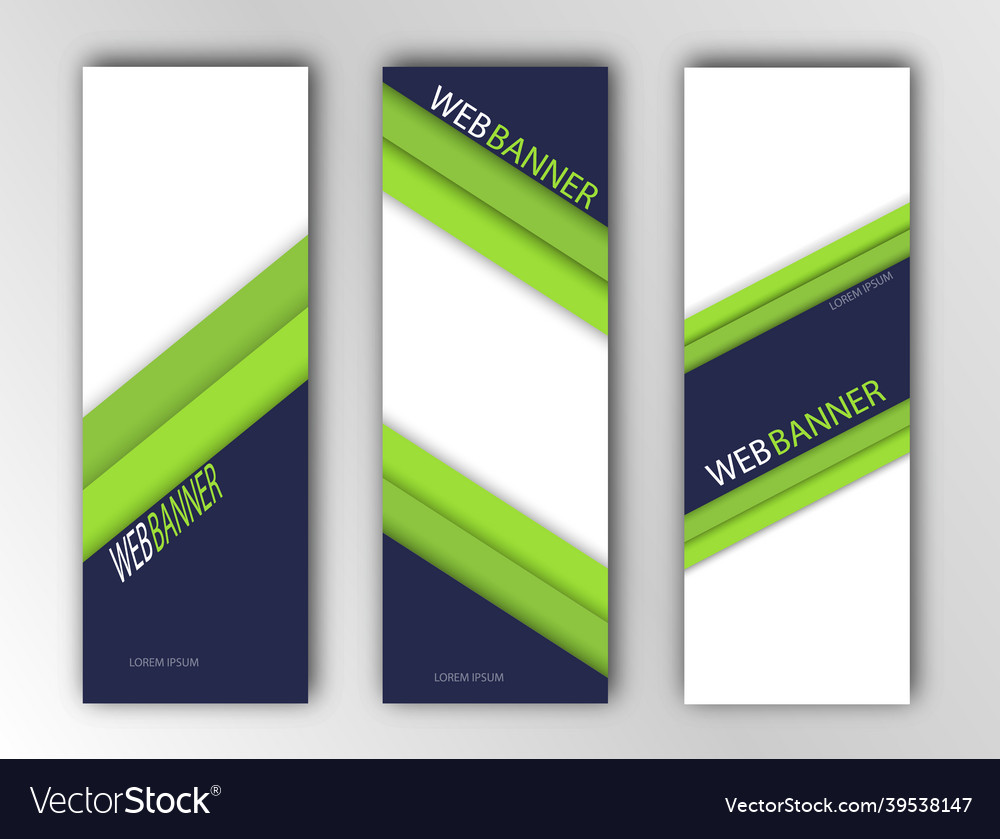 Abstract template for the design of a web banner