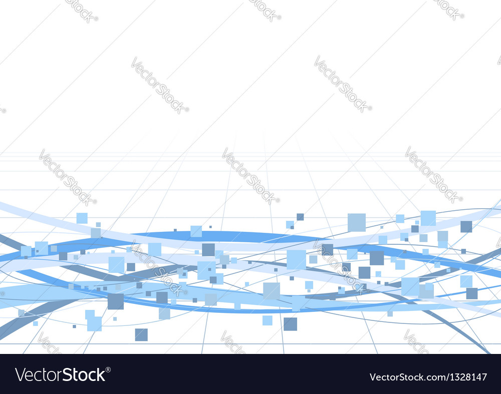 Abstract tile and wave halftone background