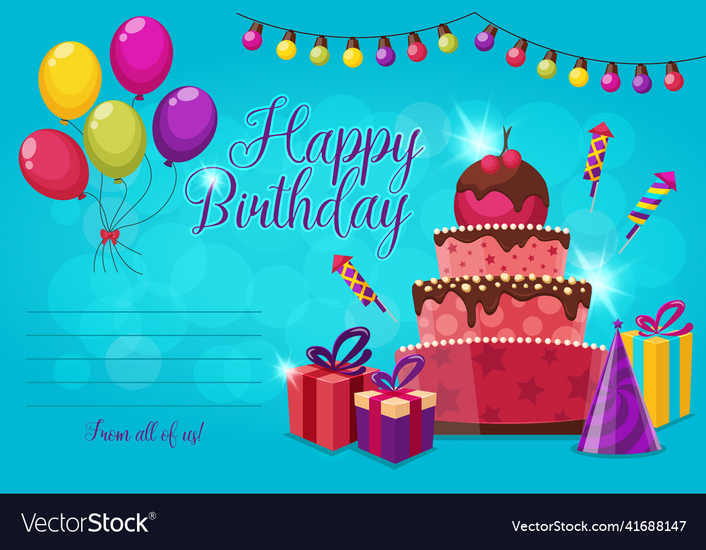Birthday party invitation Royalty Free Vector Image