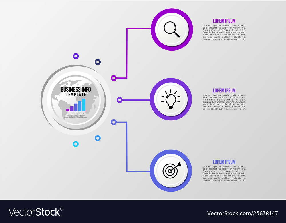 Infografische Designvorlage mit Optionen Schritten