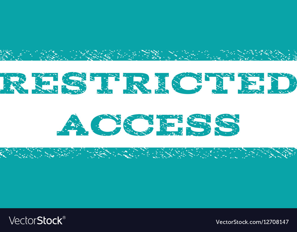 Restricted access watermark stamp Royalty Free Vector Image