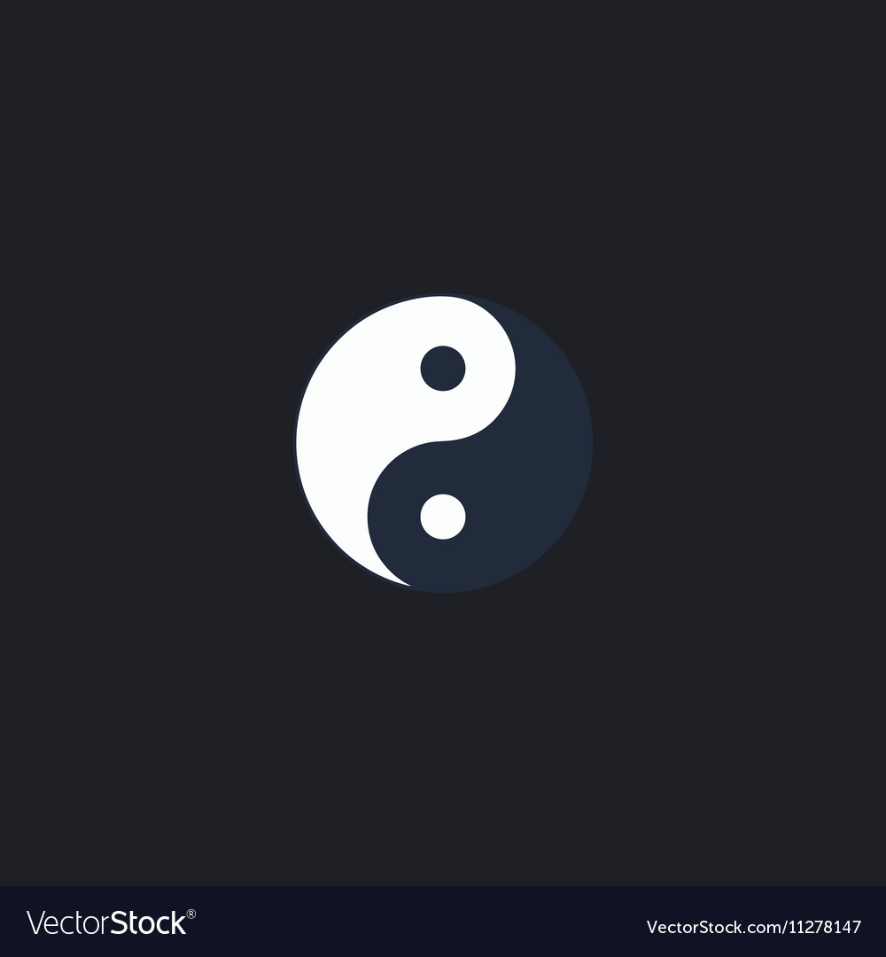 Ying yang computer symbol