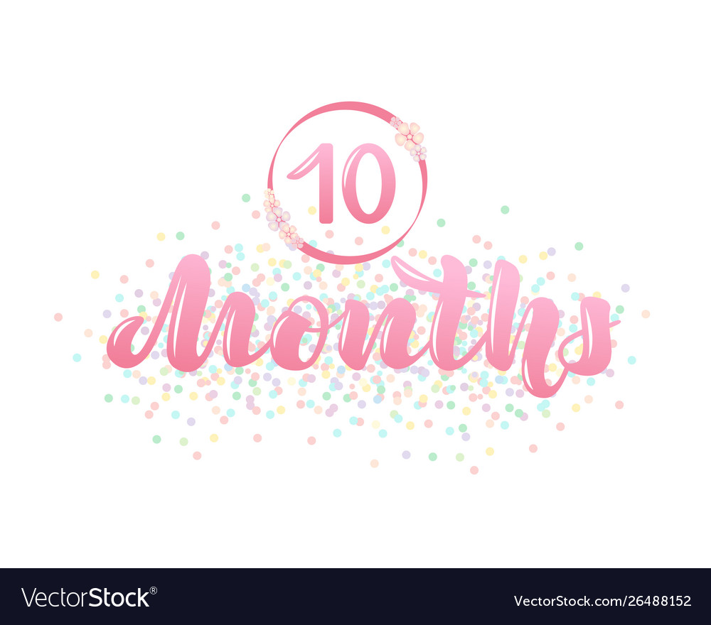 Baby age marker - 10 months