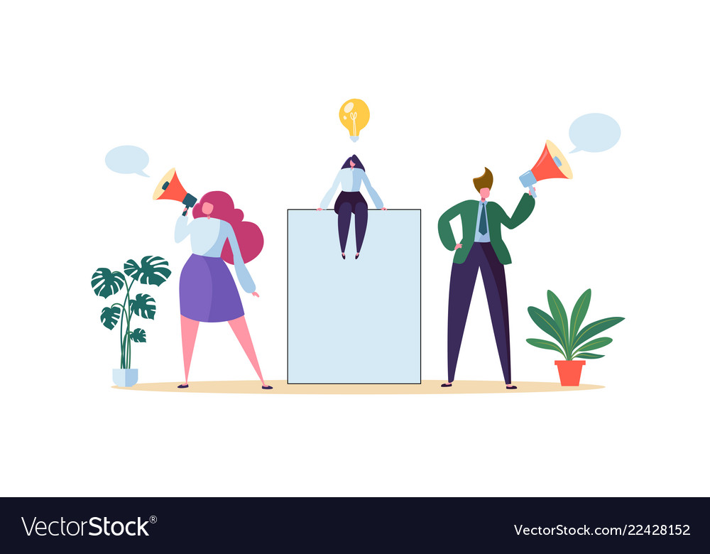 Business Advertising - Woman with Banner