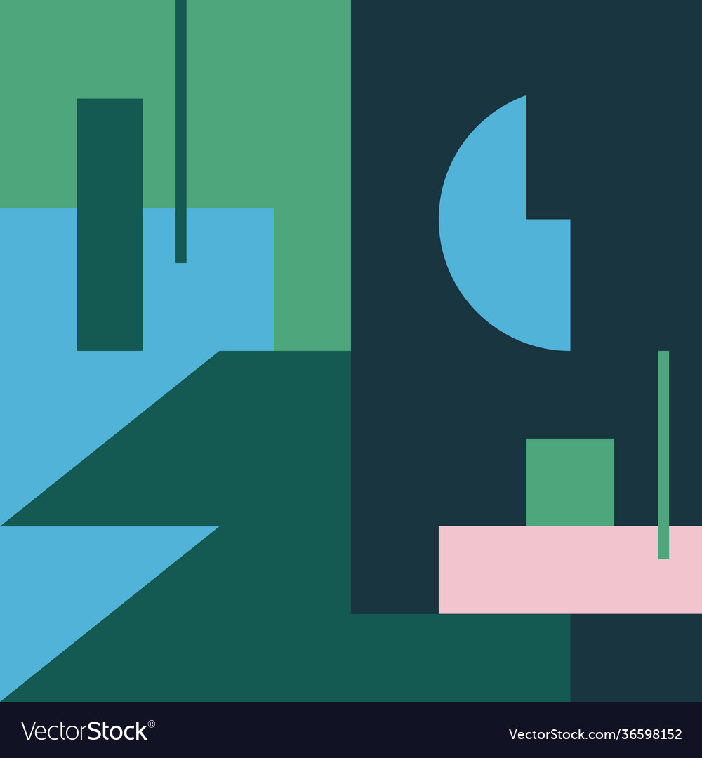 Deconstructed abstract pattern design vector image Deconstructed abstract pattern design