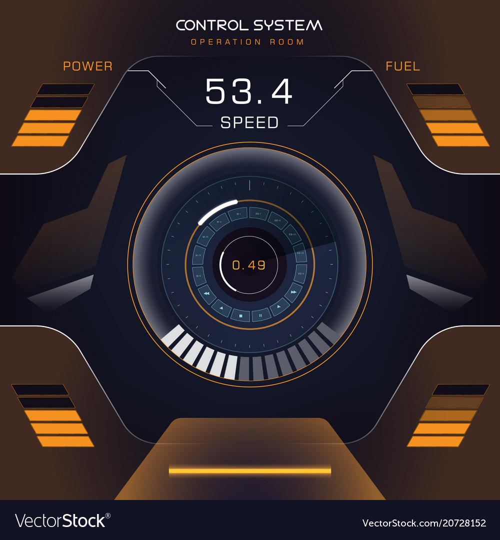 Interface ui design graphic hud