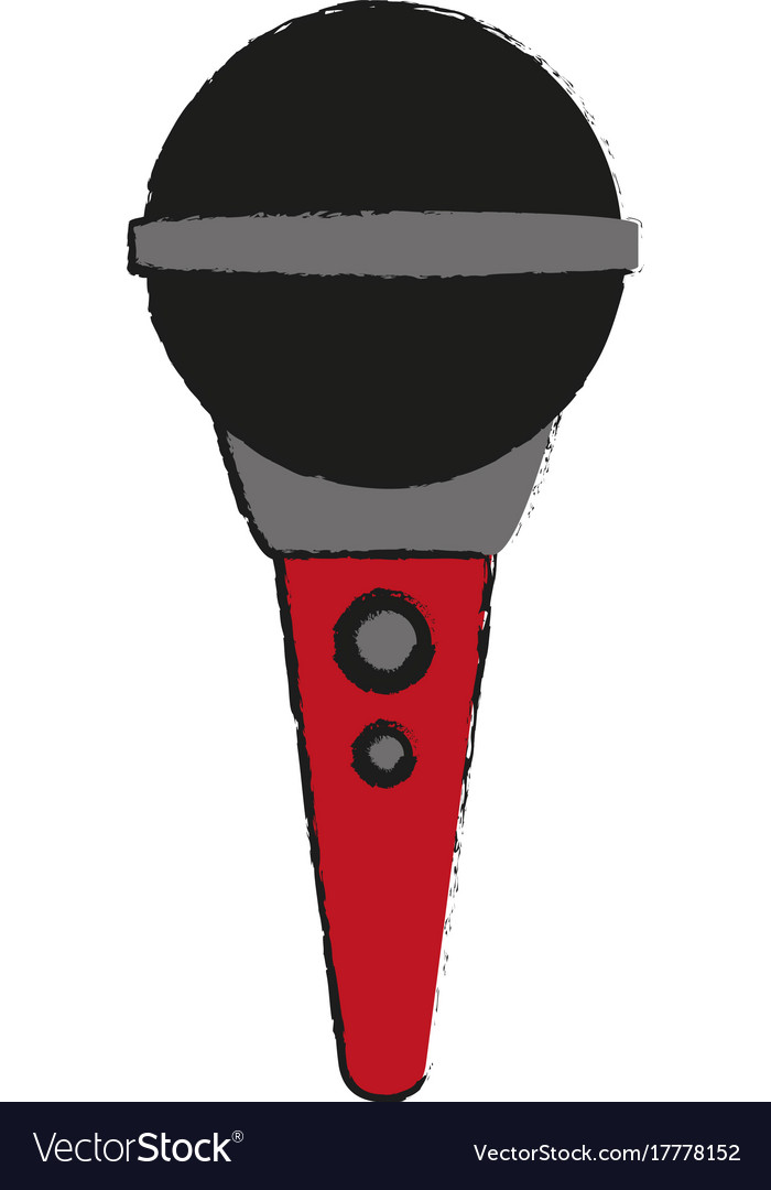Microphone with cord icon image
