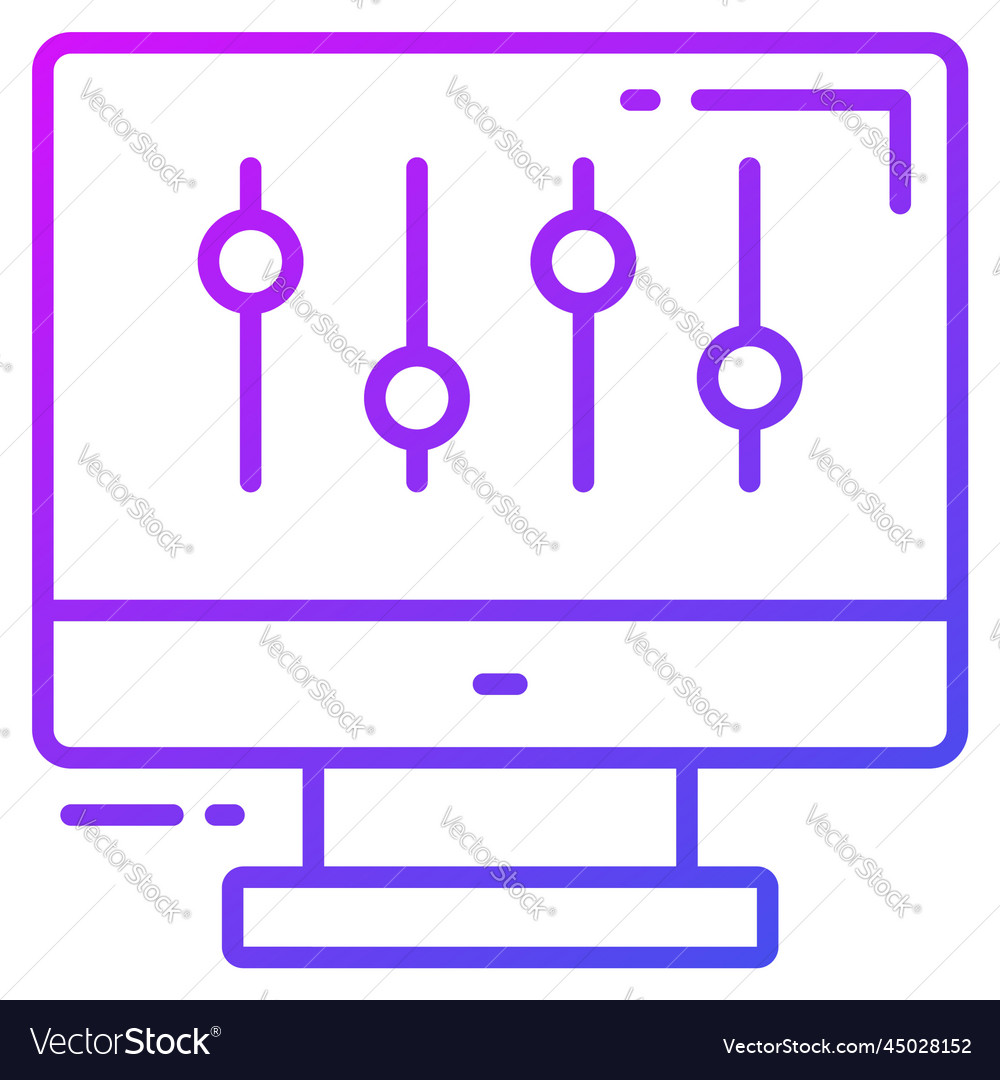 Preferences icon for graphic and web design