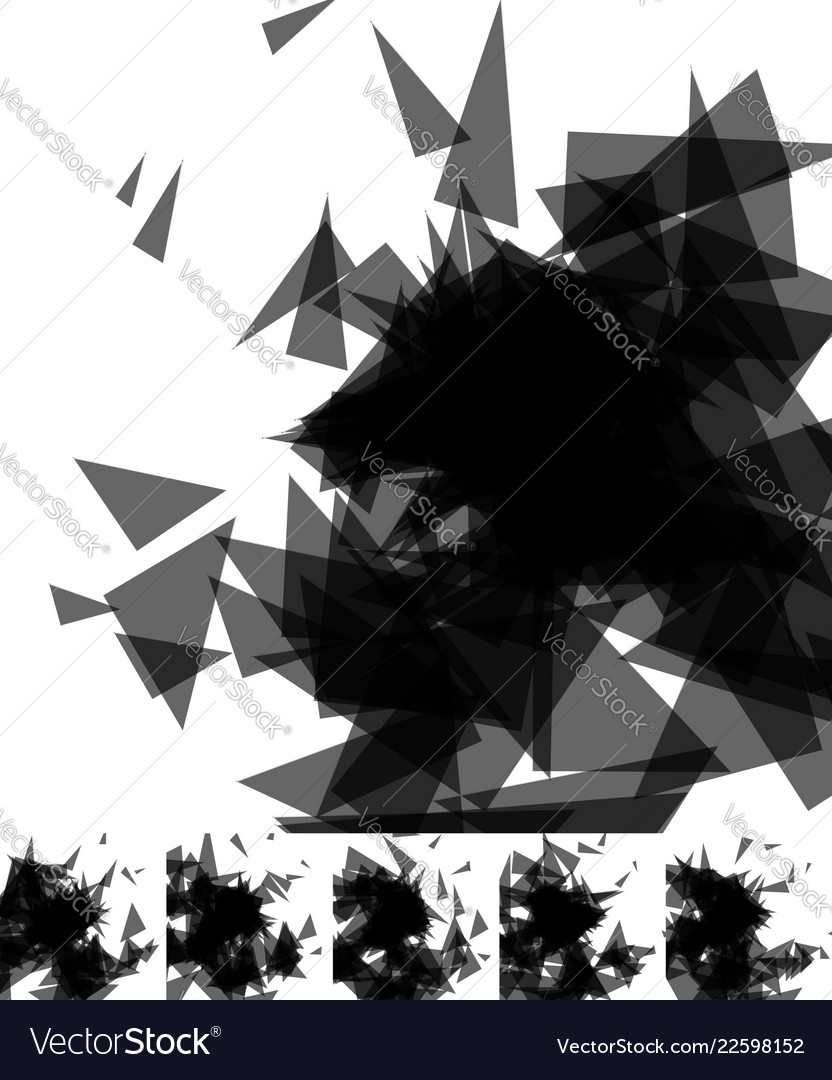Random shards splinters abstract artistic vector image Random shards splinters abstract artistic