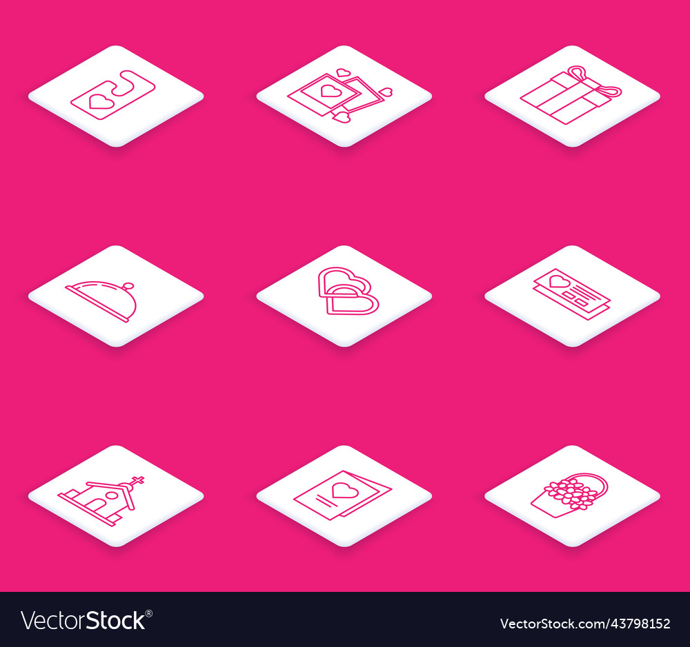 Set line please do not disturb with heart two Vector Image Set line please do not disturb with heart two
