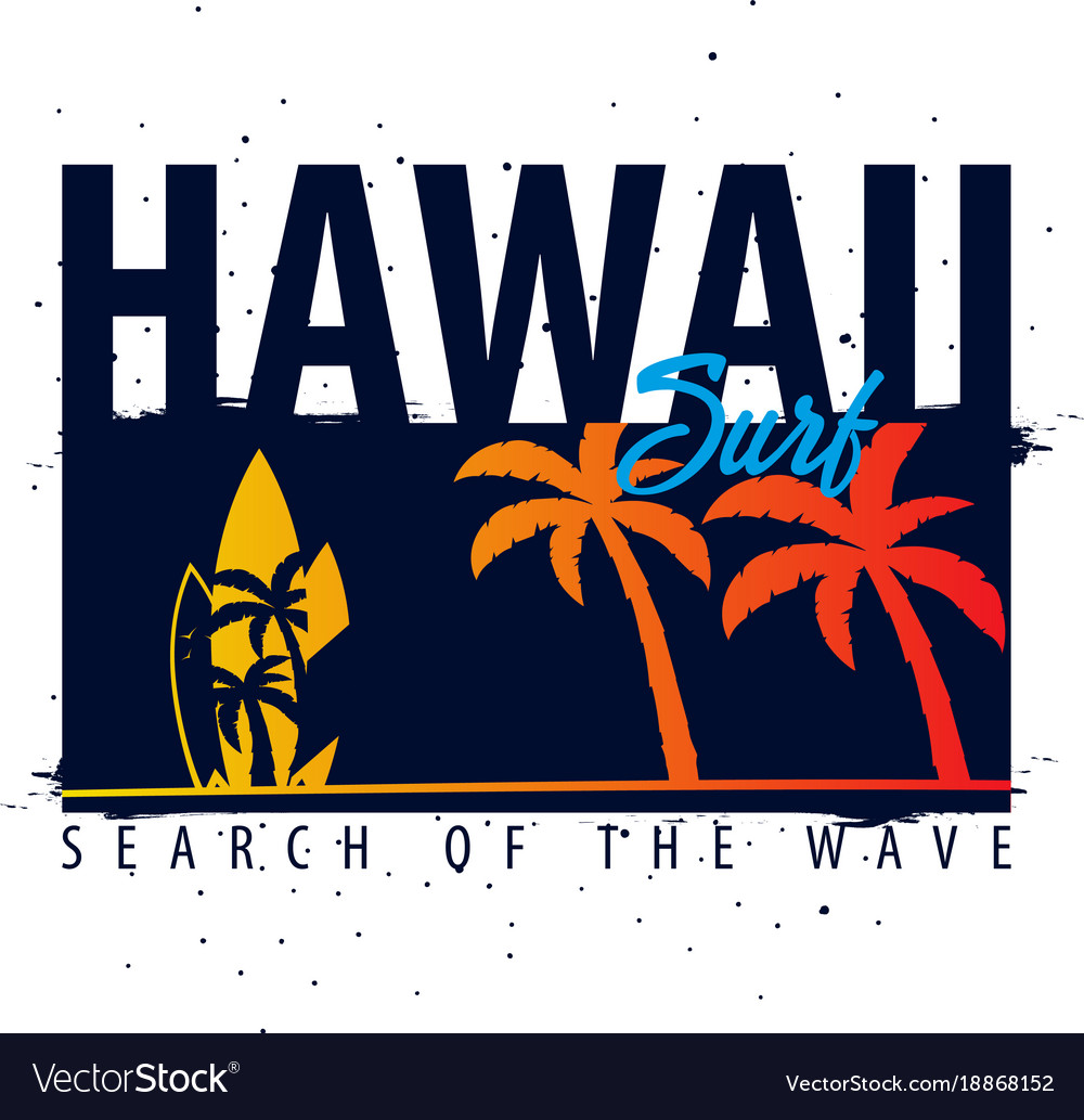 Tropical Surfing Palms T-Shirt