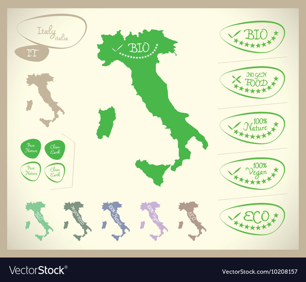 Bio map it italia italy