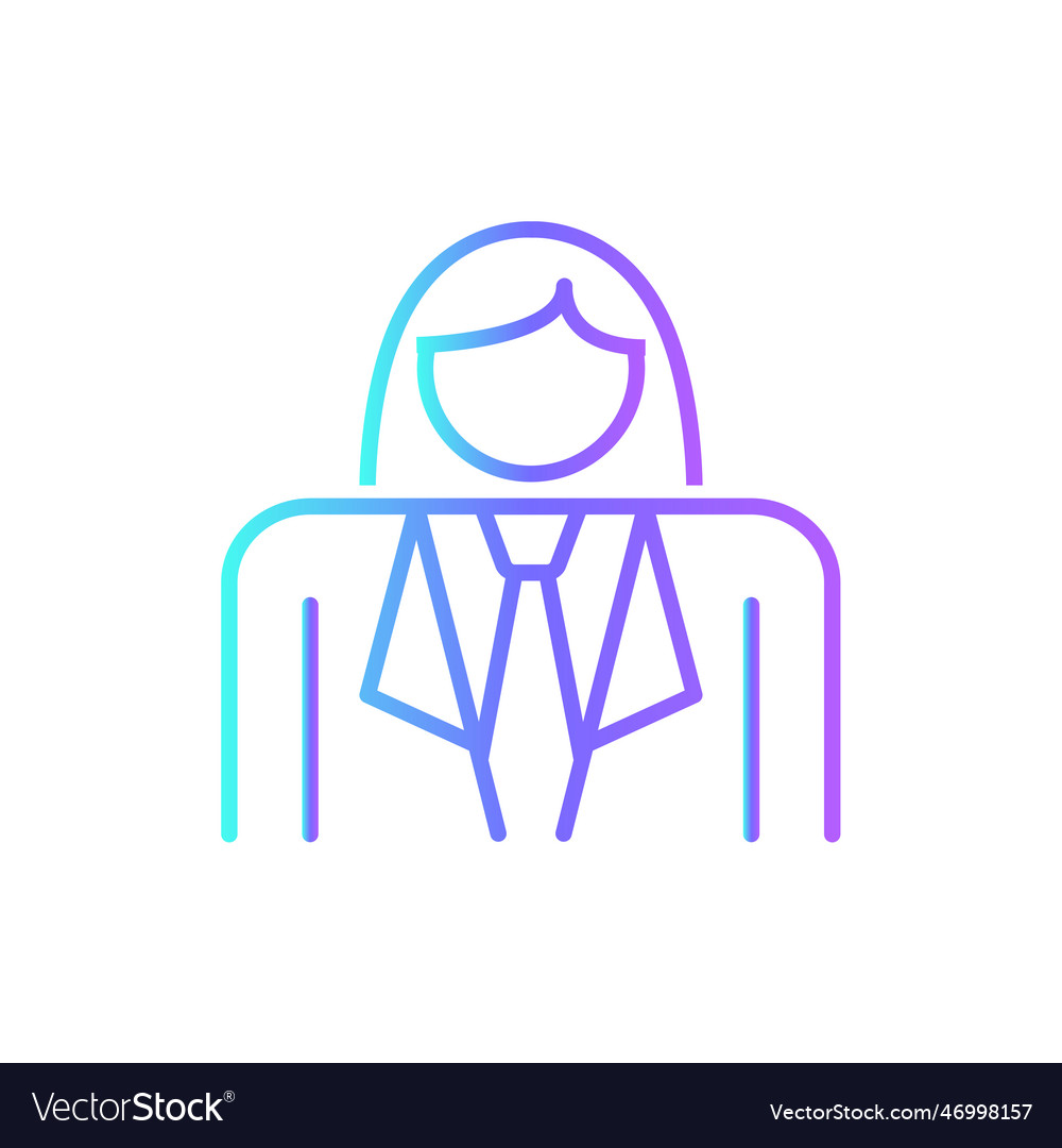 Business woman people icon with blue