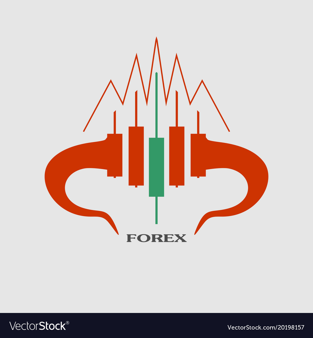 Candlestick trading emblem