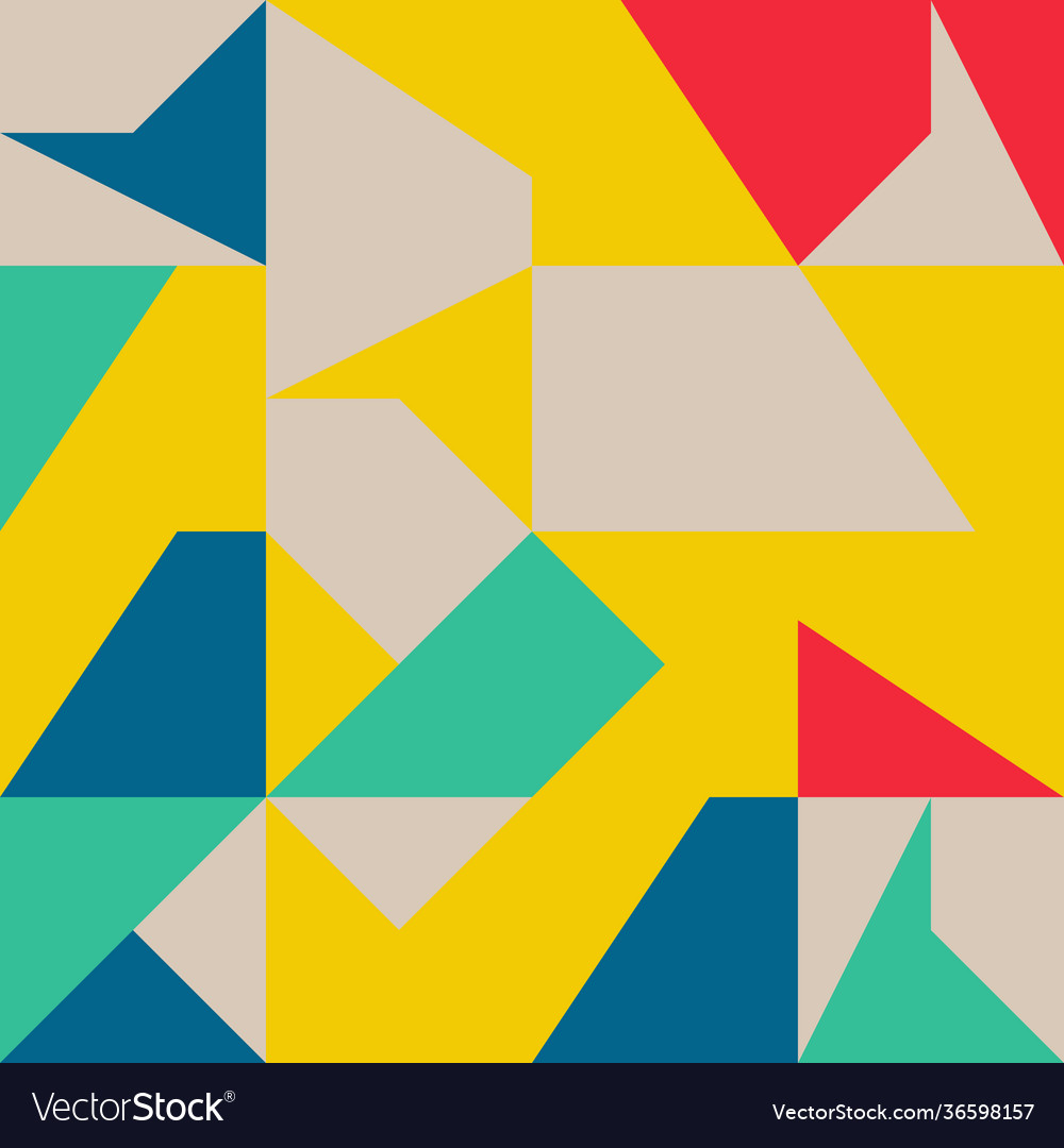Deconstructed abstract pattern design vector image Deconstructed abstract pattern design
