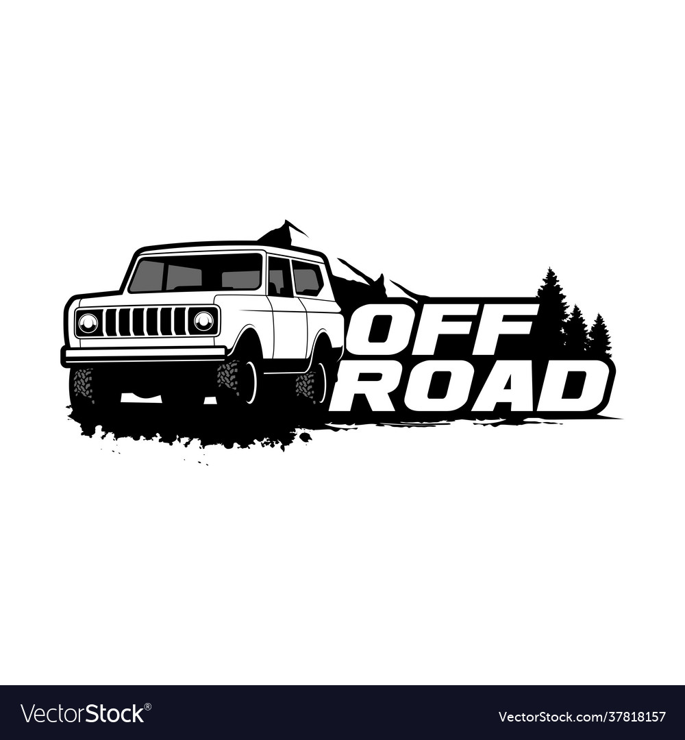 Off road logo template Royalty Free Vector Image