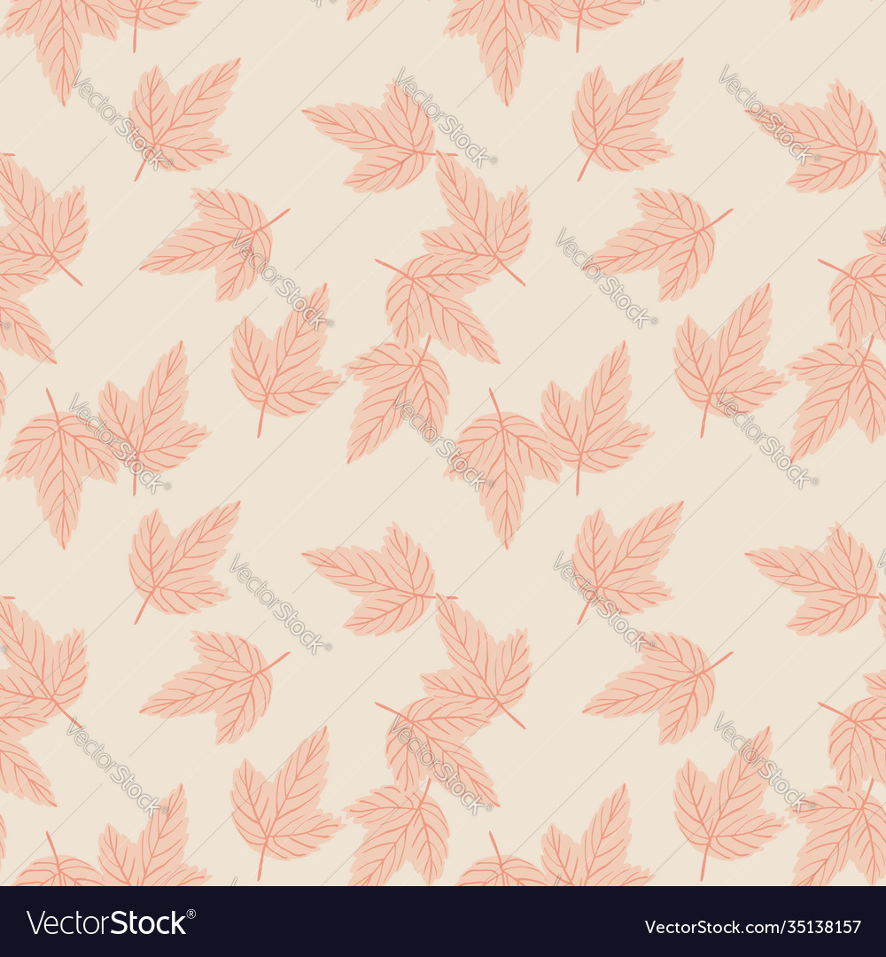 Random seamless nature pattern with falling vector image Random seamless nature pattern with falling