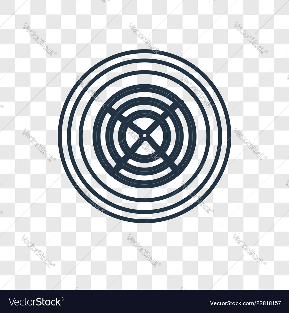 Spider web concept linear icon isolated Vector Image Spider web concept linear icon isolated
