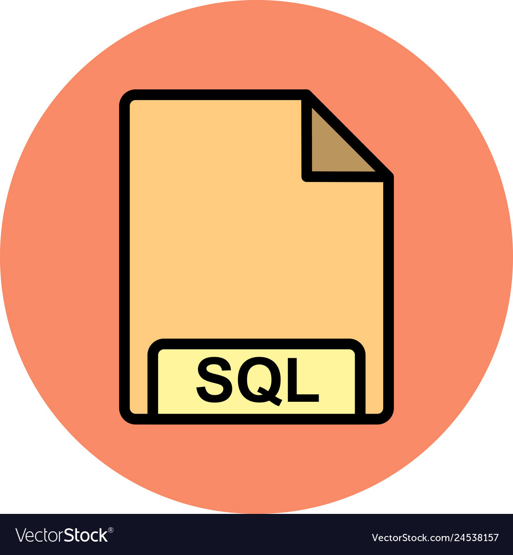 Sql icon Royalty Free Vector Image - VectorStock