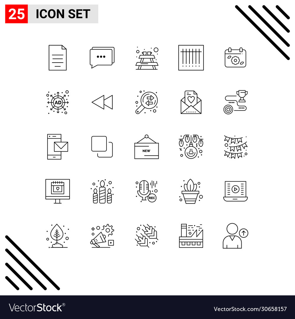 User interface pack 25 basic lines spring