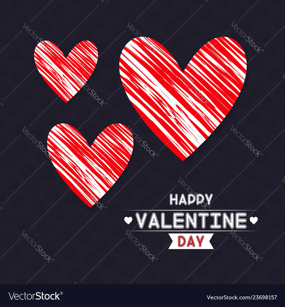 Valentines day background with icon set pattern vector image Valentines day background with icon set pattern