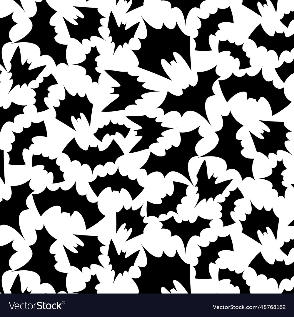 A seamless pattern with bangs thrown