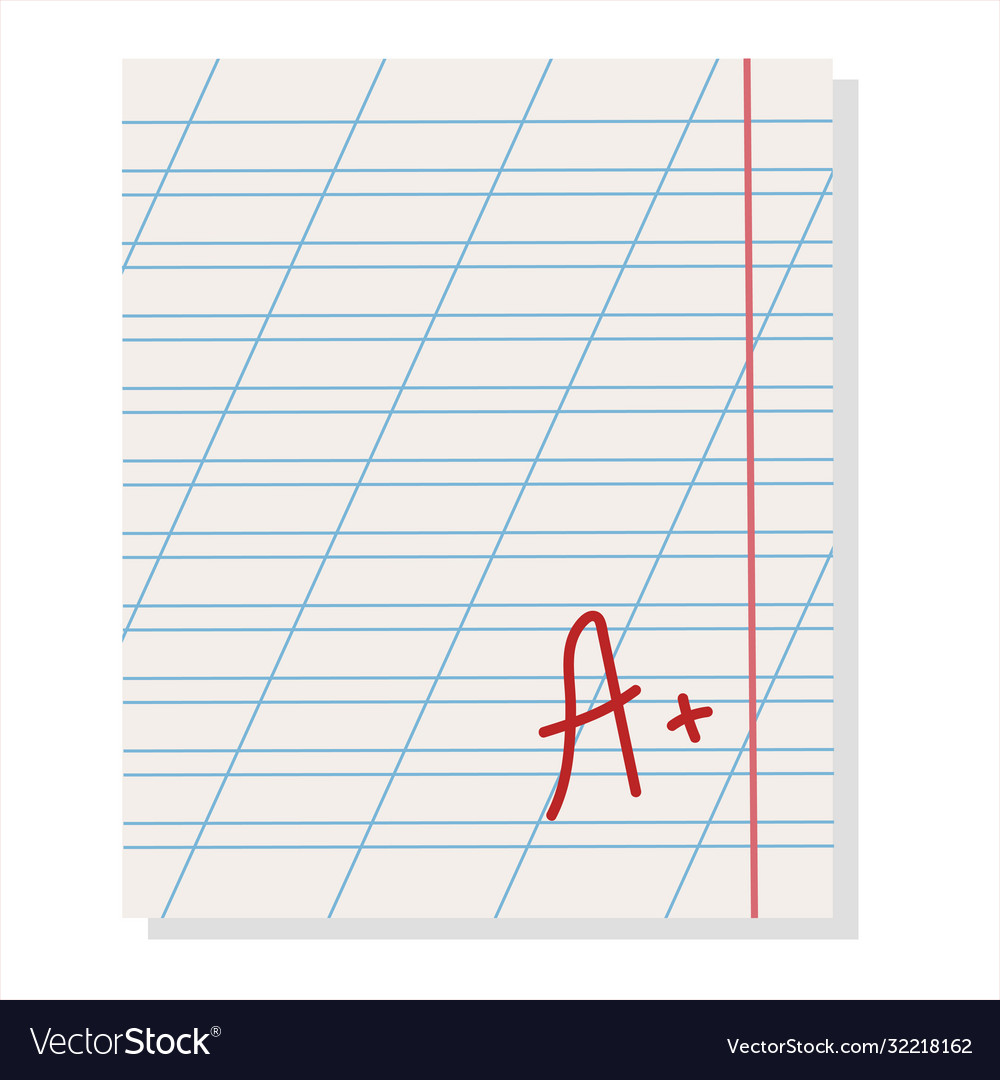 A sheet notebook in line