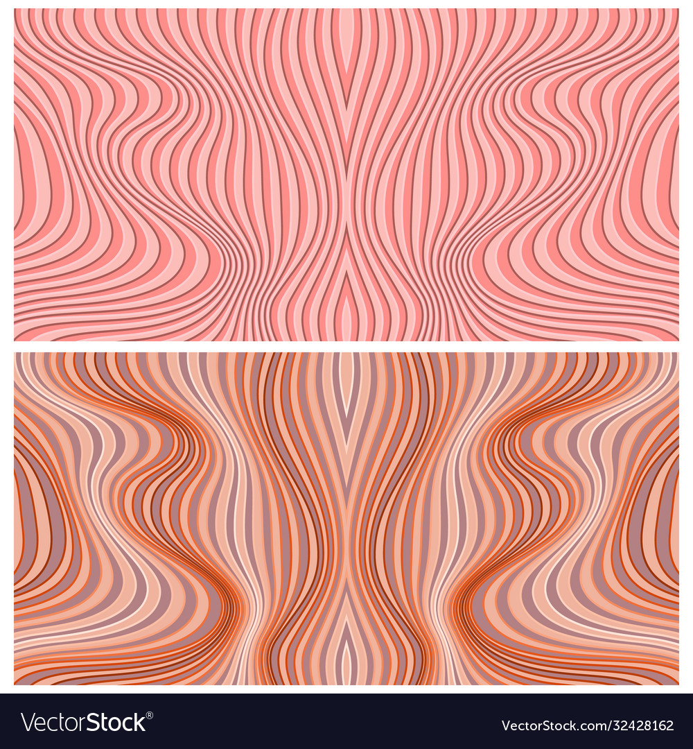 Abstract color lines patterns set vector image Abstract color lines patterns set
