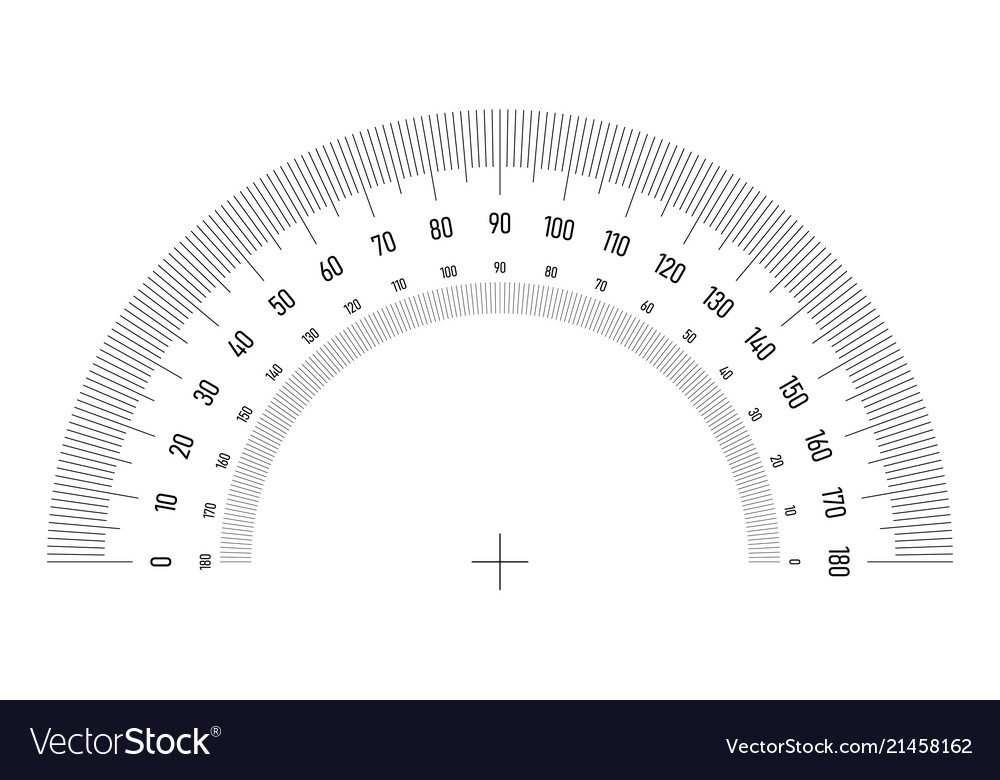 Angle Measurement Protractor Grid
