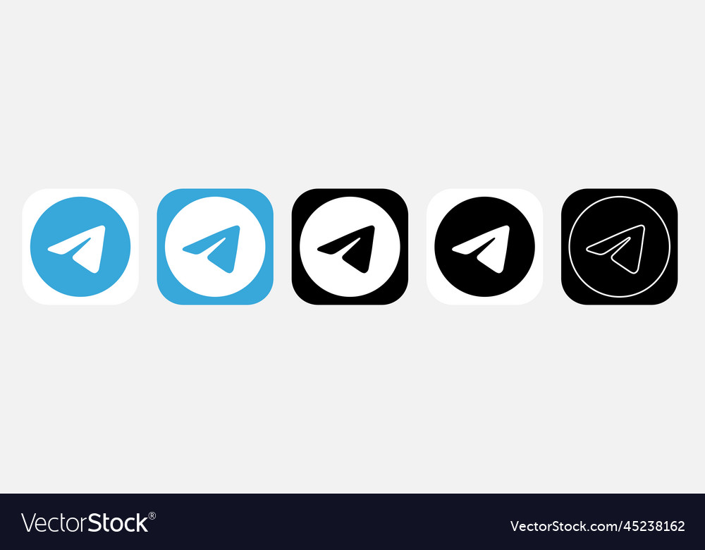 App icon telegram Royalty Free Vector Image - VectorStock