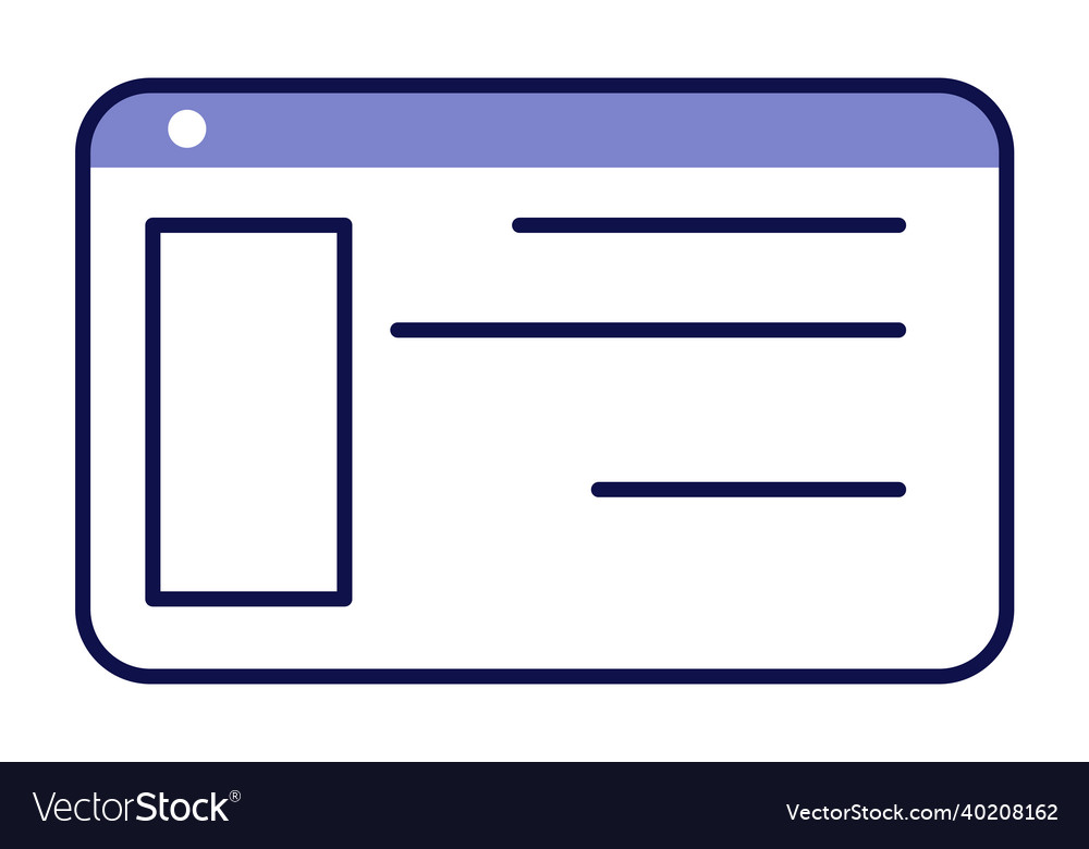 Data frame information box icon interface vector image Data frame information box icon interface