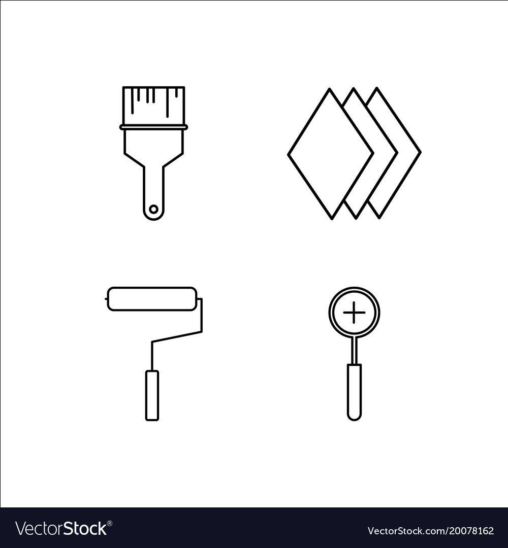 Design und Studio einfache lineare Icon-Setsimple