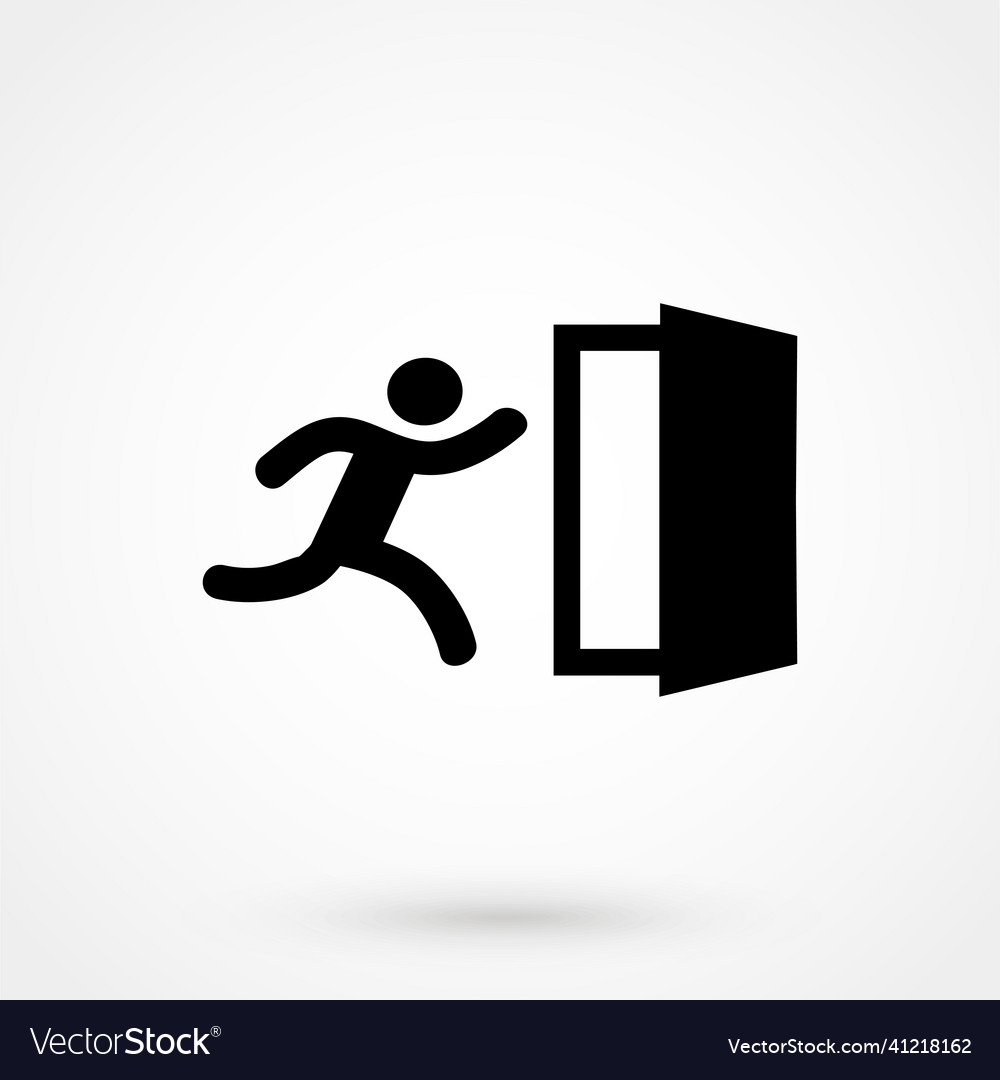 Exit icon vector image Exit icon