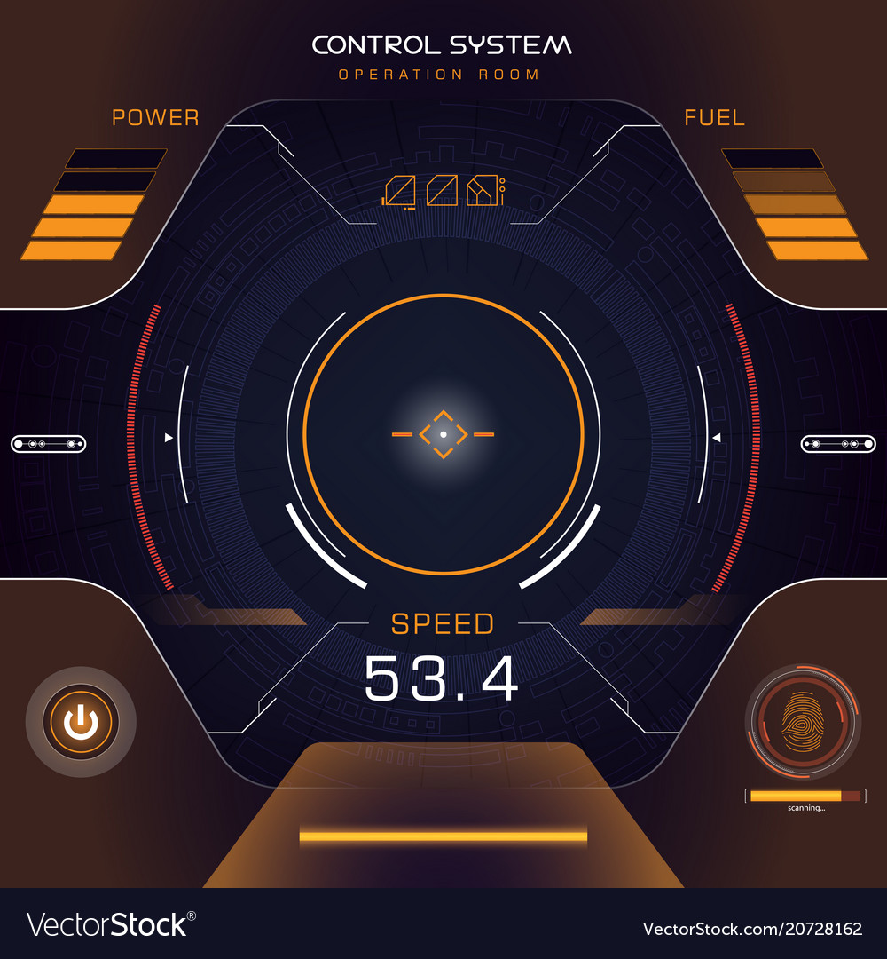 Interface ui design graphic hud