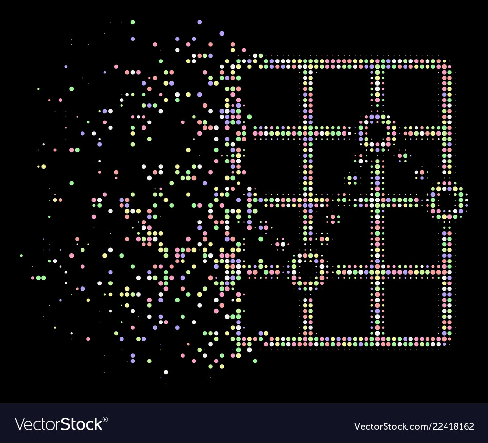 Light sparkle dot halftone dotted line grid plot