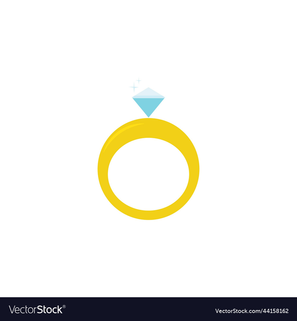 Ring jewellery icon logo